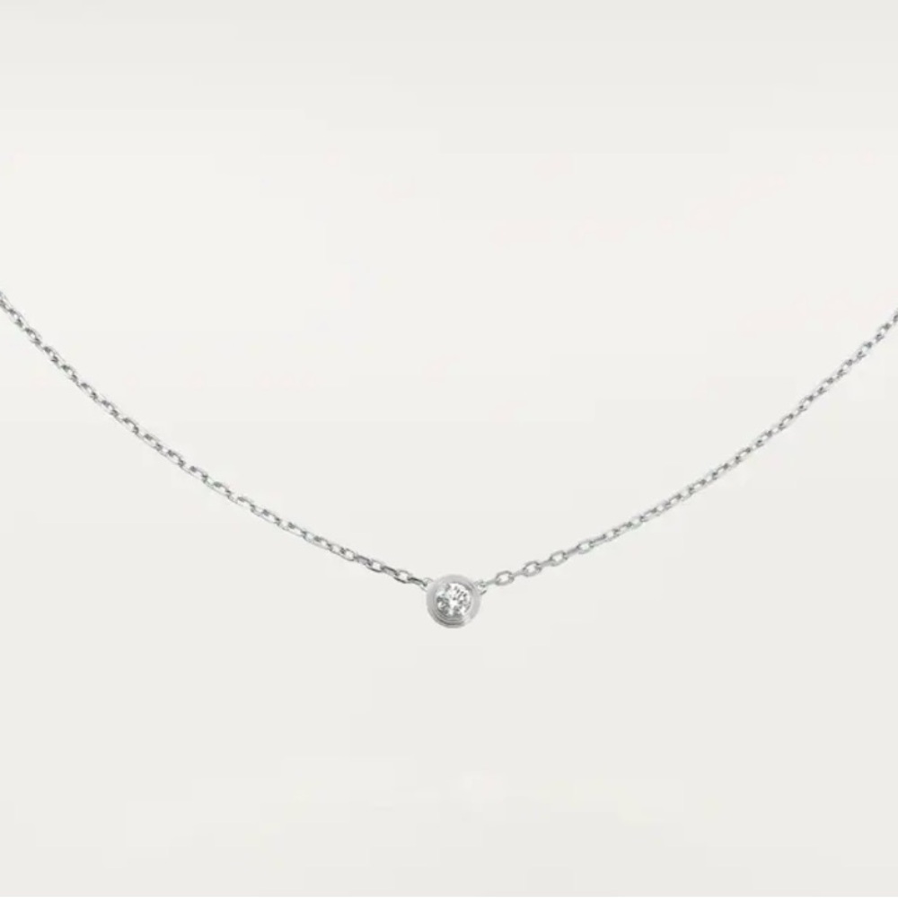 Cartier 18K WG & Diamond Necklace D'Amour! With COA. - Picture 3 of 6